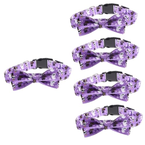 BESPORTBLE 5St Halloween-Kragen Halloween Dekoration Halloween-Dekoration Cat Collar Katzenloch-Innentür Kürbis-Geist-Kragen Hund Halsbekleidung Welpen Halsketten Baumwolle Polyester Violett BESPORTBLE 5St Halloween-Kragen Halloween Dekoration Halloween-Dekoration Cat Collar Katzenloch-Innentür Kürbis-Geist-Kragen Hund Halsbekleidung Welpen Halsketten Baumwolle Polyester Violett von BESPORTBLE