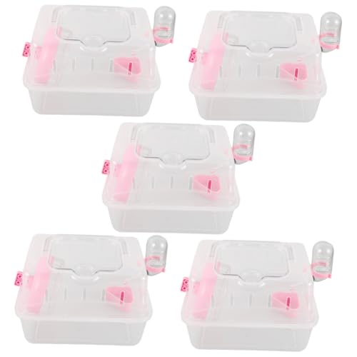 BESPORTBLE 5St Hamsterkäfig Hamster Käfig hamsterzubehör Hamster-Hegege Hamster-Tragekäfig Tragbare Transportbox für Hamster Meerschweinchen Kleiner Haustierträger Hamster-Reisekäfig Plastik BESPORTBLE 5St Hamsterkäfig Hamster Käfig hamsterzubehör Hamster-Hegege Hamster-Tragekäfig Tragbare Transportbox für Hamster Meerschweinchen Kleiner Haustierträger Hamster-Reisekäfig Plastik von BESPORTBLE