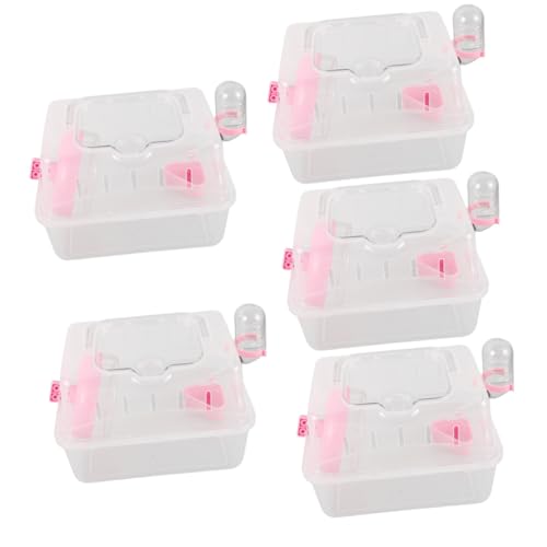 BESPORTBLE 5St Hamsterkäfig Hamsterbett Tragbare Transportbox für Hamster Kleiner Träger Guinea-Träger hamsterzubehör Hamster Käfig Meerschweinchen Haustierkäfig Kaninchen-Reisekäfig Plastik BESPORTBLE 5St Hamsterkäfig Hamsterbett Tragbare Transportbox für Hamster Kleiner Träger Guinea-Träger hamsterzubehör Hamster Käfig Meerschweinchen Haustierkäfig Kaninchen-Reisekäfig Plastik von BESPORTBLE