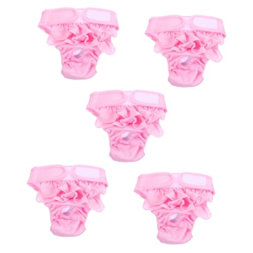 BESPORTBLE 5St Hündin physiologische Hose Hunde Unterhose hundewindel Haustier Wiederverwendbare Windel Hygienehose für Welpen Windelhose für Hundewelpen Anti-Belästigungshose für Hunde Rosa BESPORTBLE 5St Hündin physiologische Hose Hunde Unterhose hundewindel Haustier Wiederverwendbare Windel Hygienehose für Welpen Windelhose für Hundewelpen Anti-Belästigungshose für Hunde Rosa von BESPORTBLE