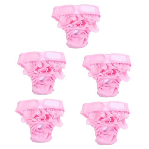 BESPORTBLE 5St Hündin physiologische Hose Hundehöschen Welpenwindel Hunde-Outfit Katzenwindeln Hunde Unterhose hundewindel Hygienehose für Hunde Windelhose für Hundewelpen Baumwolle Rosa BESPORTBLE 5St Hündin physiologische Hose Hundehöschen Welpenwindel Hunde-Outfit Katzenwindeln Hunde Unterhose hundewindel Hygienehose für Hunde Windelhose für Hundewelpen Baumwolle Rosa von BESPORTBLE
