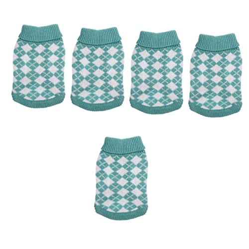 BESPORTBLE 5stücke Hundepullover Für Kleine Und Mittlere Hunde Warmes Und Kuscheliges Design Klassisches Grünes Karomuster Für Herbst Und Winter Süßer Cartoon-Stil Einfache Handhabung BESPORTBLE 5stücke Hundepullover Für Kleine Und Mittlere Hunde Warmes Und Kuscheliges Design Klassisches Grünes Karomuster Für Herbst Und Winter Süßer Cartoon-Stil Einfache Handhabung von BESPORTBLE