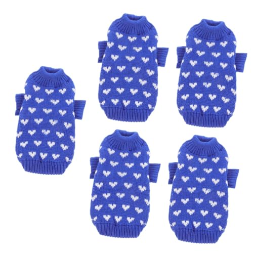 BESPORTBLE 5St Hundepullover hundepulli warm Hunde Pullover deko Tanktops winterwarme hundekleidung Katze schöne Weste der Hund Haustierkleidung Zubehör kleine und mittelgroße Hunde schmücken von BESPORTBLE