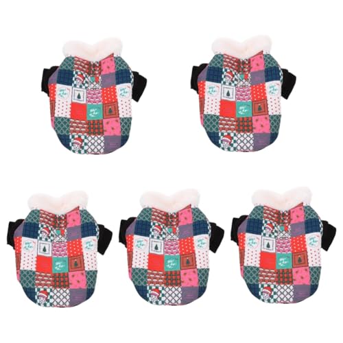 BESPORTBLE 5stücke Hundemantel Winterjacke Für Kleine Hunde Warm Und Bequem Aus Hautfreundlichem Für Weihnachten Und Partys Waschmaschinenfest Stylisch Und Funktional von BESPORTBLE