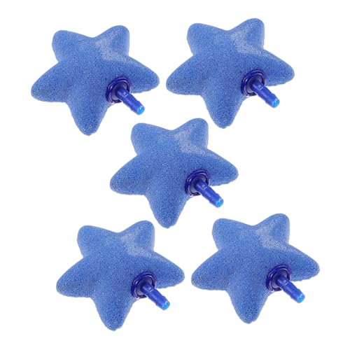 BESPORTBLE 5st Blasenstein Bausatz Anlasser Fisch Brunnen Luft Futterspender Automatisch Schüssel Tank Pumpe Airstone-Aquarium Ausströmer Für Aquarien Aquarienblase Blue Mineralischer Sand von BESPORTBLE