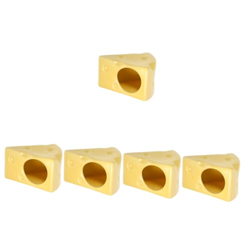 BESPORTBLE 5st Hamsternest Hamsterhaus Für Meerschweinchen Hamster Nach Hause Schlafbett Für Hamster Hamsterversteck Für Haustiere Kühlendes Hamsterhaus Haustierhäute Yellow Keramik von BESPORTBLE