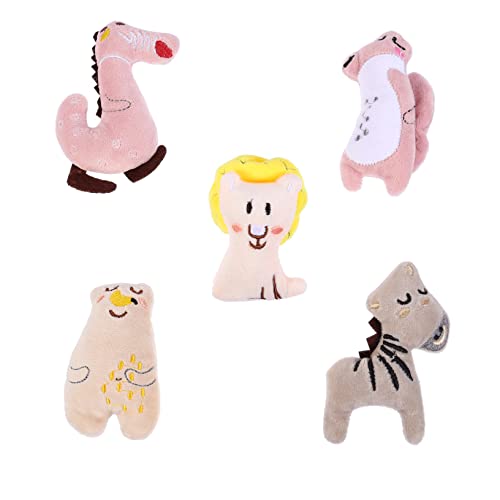 BESPORTBLE 5stücke Teiliges Cartoon Tier-plüschspielzeug Katzen Mit Katzenminze Für Kätzchen Beschäftigung Ihres Haustiers von BESPORTBLE