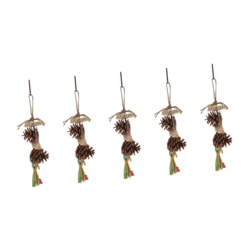 BESPORTBLE 5st Kauspielzeug Für Vögel Vogelkäfig-beißspielzeug Tannenzapfen Spielzeug Papagei Vogel Dekorationen Sittichspielzeug Papageienspielzeug Wellensittich Kiefernzapfen Xuanfeng von BESPORTBLE