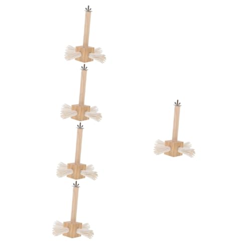 BESPORTBLE 5 Stücke Vogel Käfig Stehen Zweig Barsch Spielzeug Natürliche Holz Vogel Barsch Für Nymphensittich Spielzeug von BESPORTBLE