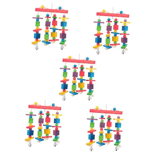 BESPORTBLE 5St Papagei Vogel Spielzeug Papageien-Hängespielzeug Spielzeuge Vogelspielzeug vogelkäfig zubehör Spielset aus Holz Farbiges Sittichspielzeug Nymphensittich Spielzeug der Vogel BESPORTBLE 5St Papagei Vogel Spielzeug Papageien-Hängespielzeug Spielzeuge Vogelspielzeug vogelkäfig zubehör Spielset aus Holz Farbiges Sittichspielzeug Nymphensittich Spielzeug der Vogel von BESPORTBLE