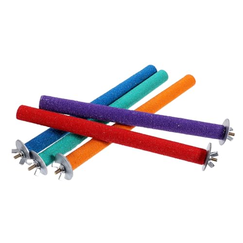 BESPORTBLE 5stücke Bunte Papageien Kletterstangen Sicherer Spielstand Für Vögel Für Käfige Pflege Von Schnäbeln Und Krallen Umweltfreundliches Material von BESPORTBLE