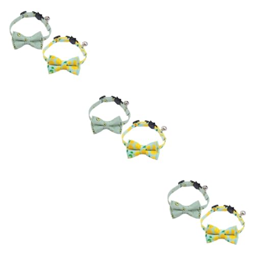 BESPORTBLE 6 STK Glockenhalsband Für Haustiere Verstellbare Hundehalsbänder Kleiner Hund Zum Anbinden Kätzchenhalsbänder Kleine Hundehalsbänder Halskette Für Haustiere Schleife Für Der Stoff BESPORTBLE 6 STK Glockenhalsband Für Haustiere Verstellbare Hundehalsbänder Kleiner Hund Zum Anbinden Kätzchenhalsbänder Kleine Hundehalsbänder Halskette Für Haustiere Schleife Für Der Stoff von BESPORTBLE