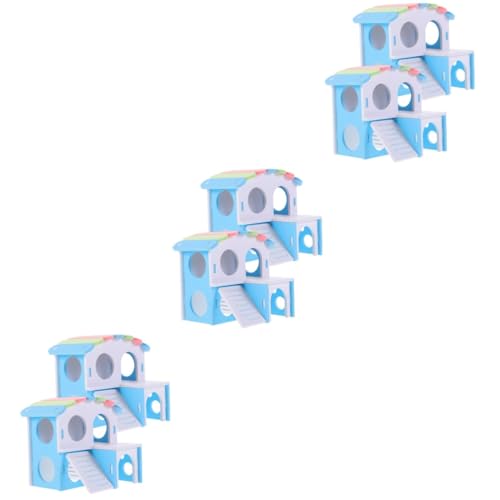 BESPORTBLE 6 STK Hamstervilla Versteck Für Käfigratten Hamsterhütte Doppelstöckiges Hamsterversteck Doppelschichtiges Hamsterhaus Rattenhaus Dekoratives Rattenversteck Rattenzubehör PVC BESPORTBLE 6 STK Hamstervilla Versteck Für Käfigratten Hamsterhütte Doppelstöckiges Hamsterversteck Doppelschichtiges Hamsterhaus Rattenhaus Dekoratives Rattenversteck Rattenzubehör PVC von BESPORTBLE
