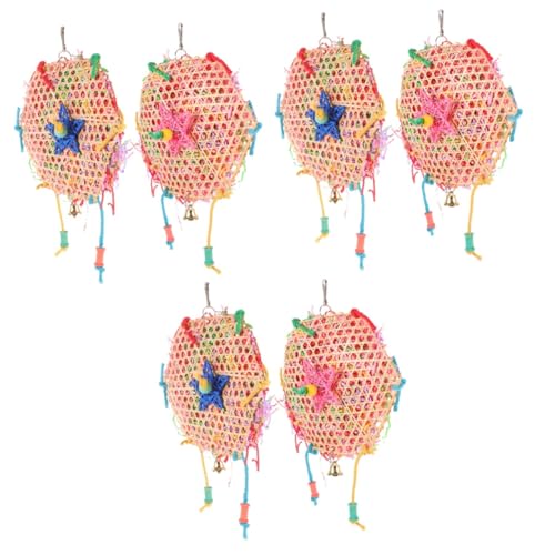 BESPORTBLE 6stücke Papageien-Spielzeug Hängendes Kauspielzeug Aus Strapazierfähigem Material Für Vögel Für Käfige Mit Lustigem Design Für Stundenlangen Spielspaß BESPORTBLE 6stücke Papageien-Spielzeug Hängendes Kauspielzeug Aus Strapazierfähigem Material Für Vögel Für Käfige Mit Lustigem Design Für Stundenlangen Spielspaß von BESPORTBLE