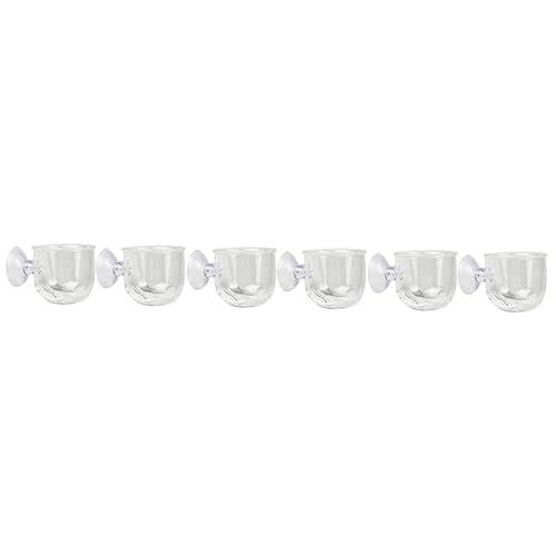BESPORTBLE 6 Aquarienausrüstung aquaristik zubehör Aquarium Zubehör Fütterbecher aquatische Lieferungen Futter Zubringer Garnelenbecken von BESPORTBLE