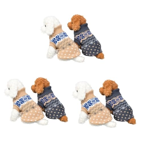 BESPORTBLE 6stücke Hunde-Pullover Beige Und Warmes Kostüm Für Herbst Und Winter Für Kleine Hunde s Haustierbekleidung Für Gemütliche BESPORTBLE 6stücke Hunde-Pullover Beige Und Warmes Kostüm Für Herbst Und Winter Für Kleine Hunde s Haustierbekleidung Für Gemütliche von BESPORTBLE