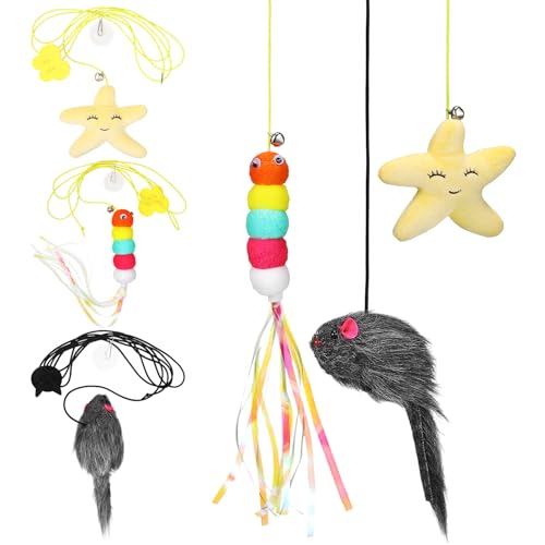 BESPORTBLE 6 Stück Hängende Katzenangel Katzenbälle Katzenwerfer Interaktiver Katzen Quasten Futterspender Hängende Tür Katzenpool Für Katzen Automatisches Katzen Hängeseil Katzen Set BESPORTBLE 6 Stück Hängende Katzenangel Katzenbälle Katzenwerfer Interaktiver Katzen Quasten Futterspender Hängende Tür Katzenpool Für Katzen Automatisches Katzen Hängeseil Katzen Set von BESPORTBLE