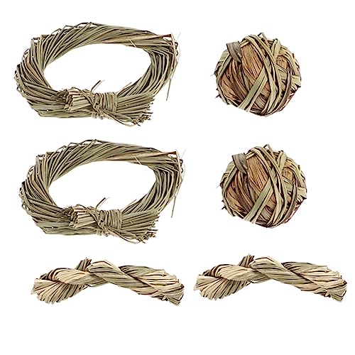 BESPORTBLE 6 Kauspielzeuge Für Meerschweinchen Heu Hasenzeug Kleintierspielzeug Sicher Kauspielzeug Für Hamster Eichhörnchen Meerschweinchen von BESPORTBLE