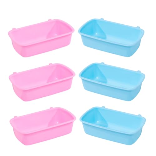 BESPORTBLE 6 Stück Teiliges Hamster Futternapf Hängende Futter und Wasserschalen für Kleine Stabile Schalen für Zwerghamster Chinchillas für Tierhalter BESPORTBLE 6 Stück Teiliges Hamster Futternapf Hängende Futter und Wasserschalen für Kleine Stabile Schalen für Zwerghamster Chinchillas für Tierhalter von BESPORTBLE