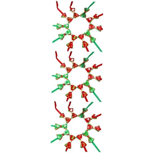 BESPORTBLE 60 Stück In Schleifenform Partyzubehör Halskette Für Haustiere Weihnachtsmotiv Halsband Fliege BESPORTBLE 60 Stück In Schleifenform Partyzubehör Halskette Für Haustiere Weihnachtsmotiv Halsband Fliege von BESPORTBLE