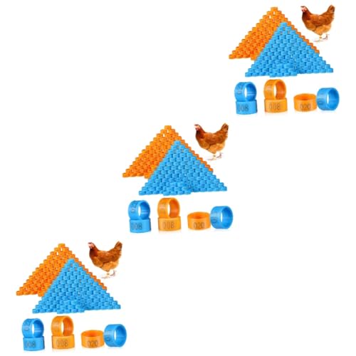 BESPORTBLE 600 STK Hühnerfußring hühnerhaltung legehühner Plastiketiketten Hähnchenkeulenbänder Hähnchenschenkelbänder zum Anklipsen Beinbänder für Hühner Huhn Lieferungen Fesselriemen Taube von BESPORTBLE