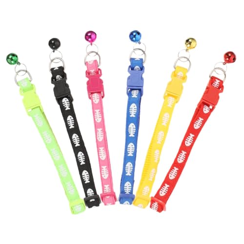 BESPORTBLE 6St Haustierhalsband Katzenhalsband mit Halter Katzenhalsbänder -Hundehalsband Kragen Kragen pet Supplies hundekragen Welpenhalsband tragbares Hundehalsband PVC von BESPORTBLE