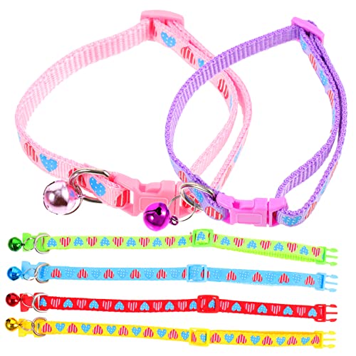 BESPORTBLE 6St Katzenhalsband Kragen Haustiere Bausatz Outdoor- Katze mit Glocken Kitten Halsband hundezubehör katzenparty wiederverwendbares Hundehalsband süße Katzenhalsbänder Nylon von BESPORTBLE