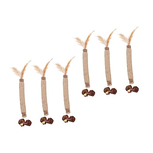 BESPORTBLE 6stücke Teiliges Katzenspielzeug Aus Strapazierfähigem Material Praktische Kauspielzeuge Für Kätzchen Tragbare Bissfeste Katzen-Snacks Kätzchenbedarf Für Geistige Und von BESPORTBLE