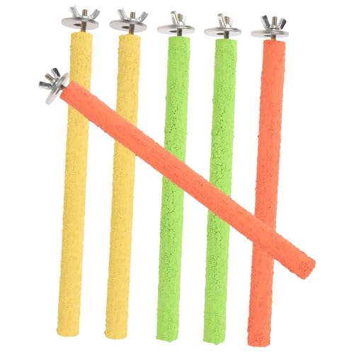BESPORTBLE Vogel Sitzstange Sets 6 Stücke Holz Quarz Sand Material Papagei Sitzstangen für Käfige BESPORTBLE Vogel Sitzstange Sets 6 Stücke Holz Quarz Sand Material Papagei Sitzstangen für Käfige von BESPORTBLE
