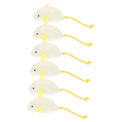 BESPORTBLE 6Stücke Teiliges Katzenplüschspielzeug Interaktive Mäuse Für Kätzchen Leichtes Und Ansprechendes Zur Aktivität Und Gesundheit Von Haustieren von BESPORTBLE