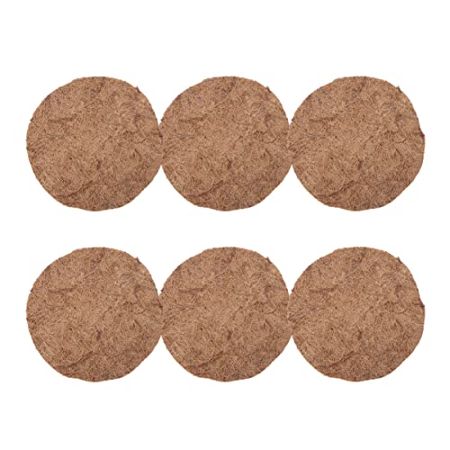 BESPORTBLE 6st Egg Nest Coconut Matratze Wunder Käfigreiniger Aquarium Bausatz Nistschale Für Tauben Panzer Außen Futter Für Meerschweinchenkäfige Schüssel Vogelkäfige Fischnetz Kokos Brown von BESPORTBLE