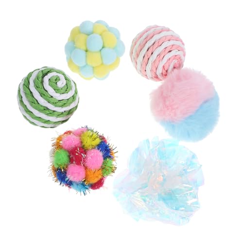 BESPORTBLE 6st Katzenglockenball Katzenspielzeug Für Katzen Und Mäuse Katzentunnel Für Wohnungskatzen Interaktives Katzen-puzzlespielzeug Katzen-Puzzle-Feeder Haustierbälle Plüsch BESPORTBLE 6st Katzenglockenball Katzenspielzeug Für Katzen Und Mäuse Katzentunnel Für Wohnungskatzen Interaktives Katzen-puzzlespielzeug Katzen-Puzzle-Feeder Haustierbälle Plüsch von BESPORTBLE