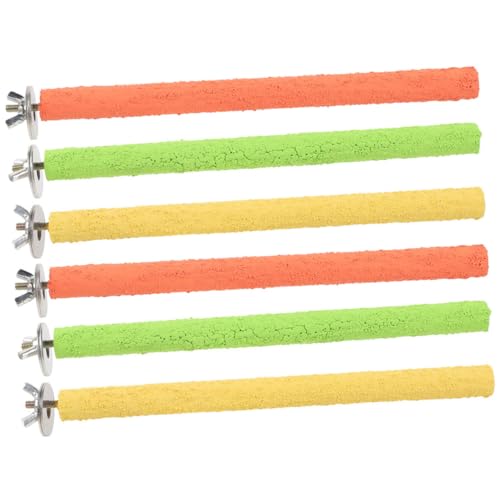 BESPORTBLE 6pcs Vogel Spielzeug Papagei Barsch Sittich Käfig Ständer Holz Barsch für Vögel Pfote Schleifen Stick BESPORTBLE 6pcs Vogel Spielzeug Papagei Barsch Sittich Käfig Ständer Holz Barsch für Vögel Pfote Schleifen Stick von BESPORTBLE
