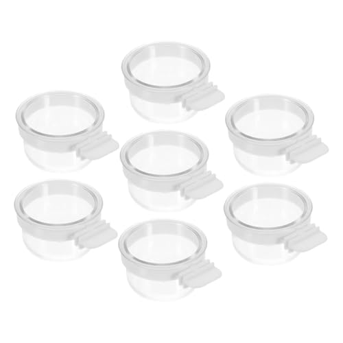 BESPORTBLE 7 Stück Teiliges Transparentes Vogelfutternapf für Papageien Abnehmbare Kunststoff Schalen für Futter und Wasser Geeignet für Kleine Vögel Wellensittiche und Wiederverwendbar BESPORTBLE 7 Stück Teiliges Transparentes Vogelfutternapf für Papageien Abnehmbare Kunststoff Schalen für Futter und Wasser Geeignet für Kleine Vögel Wellensittiche und Wiederverwendbar von BESPORTBLE