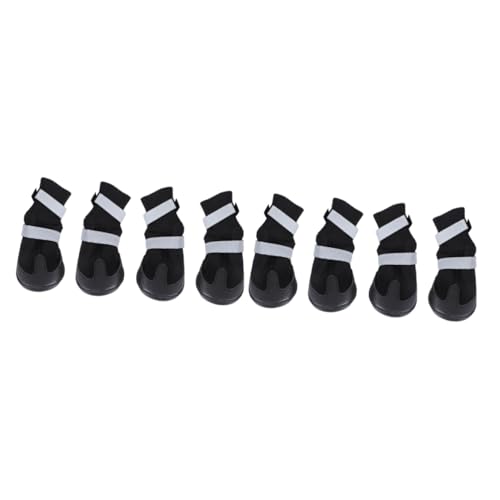 BESPORTBLE 8 STK Hund warme Stiefel hundeschuhe hundepfote Hunde pfotenschutz Dog Shoes Hundestiefel für mittelgroße Hunde Stiefel für Haustierhunde Haustier Hund Winterschuhe Black BESPORTBLE 8 STK Hund warme Stiefel hundeschuhe hundepfote Hunde pfotenschutz Dog Shoes Hundestiefel für mittelgroße Hunde Stiefel für Haustierhunde Haustier Hund Winterschuhe Black von BESPORTBLE