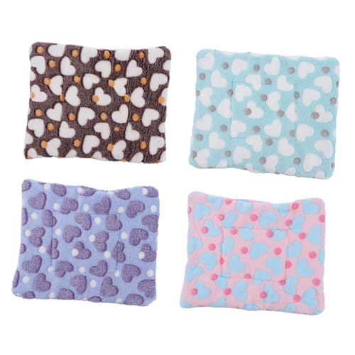 BESPORTBLE 8 STK Schlafunterlage für Hamster Kleintiermatte Hamster warme matratze Hamster einstreu pet Heating pad Wolldecke sitzkissen meerschweinchen Bett Kleintier-Fleece-Pad Luxus Wurf von BESPORTBLE