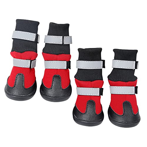 BESPORTBLE 8 STK Schneestiefel für Haustiere Welpenstiefel rutschfeste hundeschuhe Haustier Pfote pfotenschutz für Hunde Schuhe für Hunde Hundestiefel Haustier warme Schuhe Vlies rot BESPORTBLE 8 STK Schneestiefel für Haustiere Welpenstiefel rutschfeste hundeschuhe Haustier Pfote pfotenschutz für Hunde Schuhe für Hunde Hundestiefel Haustier warme Schuhe Vlies rot von BESPORTBLE