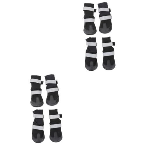 BESPORTBLE 8 STK Stiefel für Haustierhunde hundeschuhe hundepfote Dog Shoes Hundestiefel für große Hunde Winterschuhe für Hunde Hund warme Stiefel Haustier Hund Winterschuhe Black BESPORTBLE 8 STK Stiefel für Haustierhunde hundeschuhe hundepfote Dog Shoes Hundestiefel für große Hunde Winterschuhe für Hunde Hund warme Stiefel Haustier Hund Winterschuhe Black von BESPORTBLE