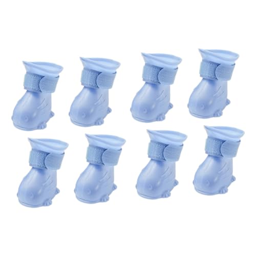 BESPORTBLE 8 STK wasserdichte Schuhe Hündchen Stiefel Regenstiefel für Hunde Welpenregen Hundesocke Regenschuhe Schuhe für hundepfoten rain Shoes wasserdichte hundestiefel Hundeschuhe Schritt von BESPORTBLE
