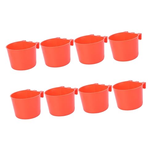 BESPORTBLE 8er Set Vogelkäfig Futter Und Wasserbehälter Hängende Futterboxen Für Vögel Und Kaninchen Futterschalen Aus Stabilem Material Ideal Für Kleine Futter Und von BESPORTBLE