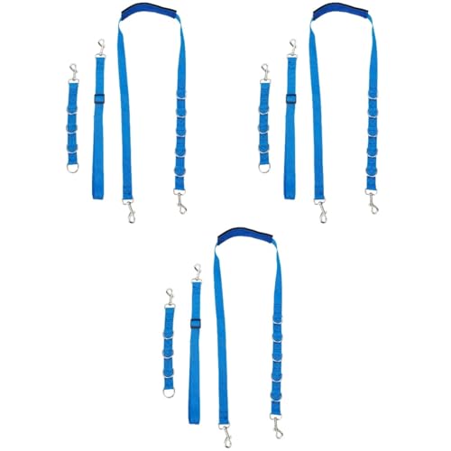 BESPORTBLE 9 STK Haustierpflegeseil Feuchttücher für Haustiere Hundepflegeseil Pflege Schlinge Hundepflegeschlaufen hundegurt hundelaufband Pflege Seil Pflege Schleife Polypropylen Blue von BESPORTBLE
