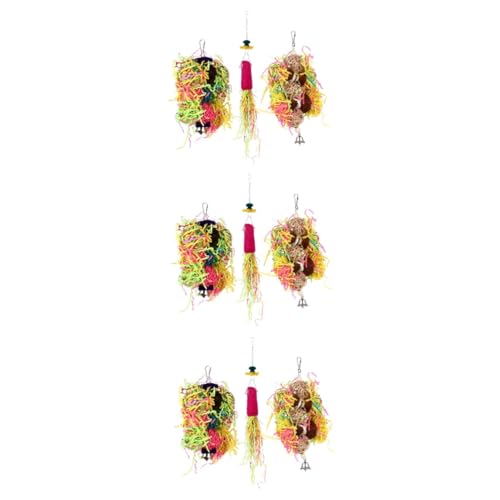 BESPORTBLE 9 STK Papagei Spielzeug Vogelspielzeug knete Spielzeug Papageienbissspielzeug Vogel-Schredder-Spielzeug Spielzeuge Papageienspielzeug Spielzeug für Vogelschredder Vögel Schleifer von BESPORTBLE