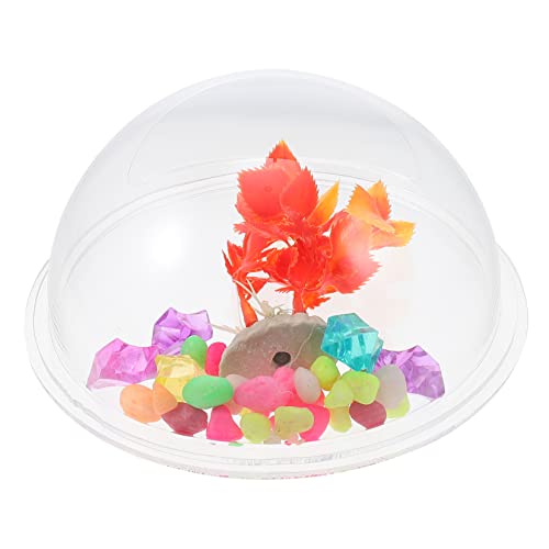 BESPORTBLE An Der Wand Montierter Fischtank Anhänger Blumenbecken Fischtank Terrarium Glas Sackleinen Gebäude Abnehmbare Dusche Angeln Fischtank Breiter Sitz Quadratischer von BESPORTBLE