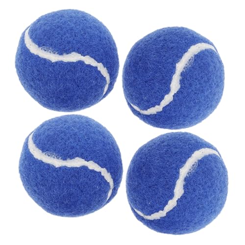 BESPORTBLE 4stücke Gummibälle Für Hunde Hochelastische Trainingsbälle Kleine Tennisbälle Für Hundespiele Bälle Für Übungen Und Training Mit Tasche Für Transport Und Aufbewahrung von BESPORTBLE