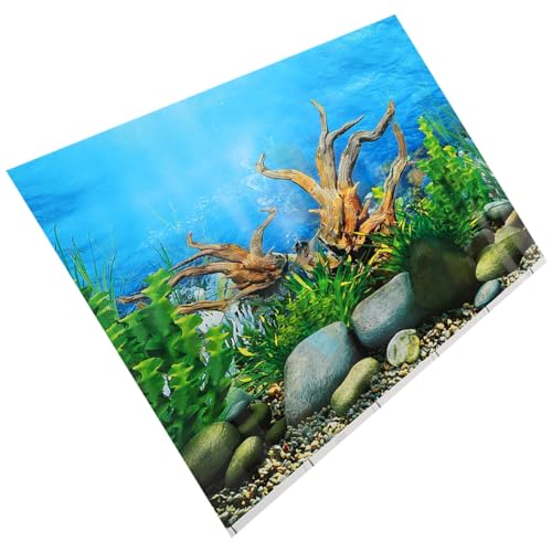 BESPORTBLE Aquarium-Hintergrund LED-Licht für Aquarien Luft Fisch Pflanzen Vakuum wasserpflanzen Aquarium Flussbett Aquarium Dekoration Aufkleber Aquarienverzierung Fischtankdekor Vinyl von BESPORTBLE