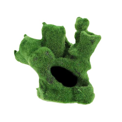 BESPORTBLE Aquarium Baum Dekoration Moos Höhle Aquarium Ornament Realistische Harz Hideout von BESPORTBLE