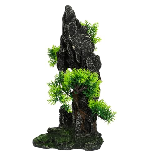 BESPORTBLE Simulation Rockery Dekoration Für Aquarien Robuste Harz-berglandschaft Für Große Fischtanks Stabilität Natürliche Ästhetik Für Unterwasserlandschaften von BESPORTBLE