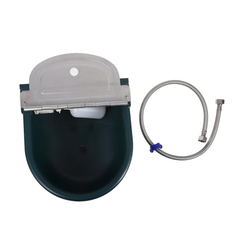BESPORTBLE Automatische Viehtränke mit Schwimmerventil und Edelstahl Schlauch Wandmontage Wasserspender für Pferde Rinder Schafe und Ziegen Wassersparende Tränkeschale für Bauernhof und von BESPORTBLE