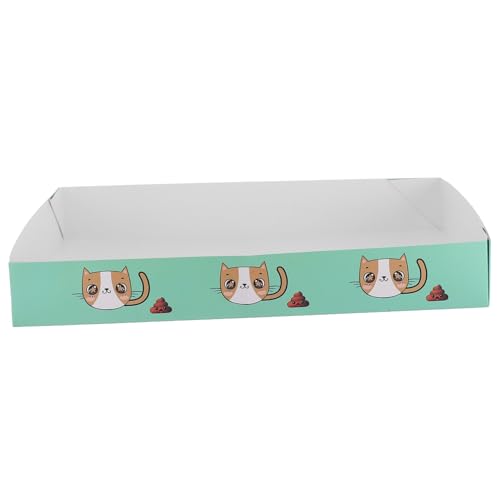 BESPORTBLE Einweg-katzentoilette Halbgeschlossenes Design Katzentoilette Spritzschutzschale für Das Training Von Kätzchen von BESPORTBLE