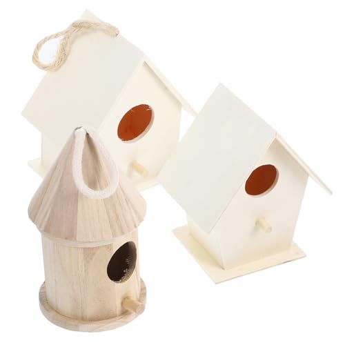 BESPORTBLE DIY Unvollendete Holzvogelhäuser Mit Weitem Eingangsbereich Kreative Holzvogel Nest Dekoration Für Garten Und Zuhause Mit Aufhängeband Holzfarbe BESPORTBLE DIY Unvollendete Holzvogelhäuser Mit Weitem Eingangsbereich Kreative Holzvogel Nest Dekoration Für Garten Und Zuhause Mit Aufhängeband Holzfarbe von BESPORTBLE